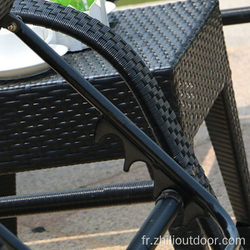 Meubles de jardin rotin ajusté en plein air